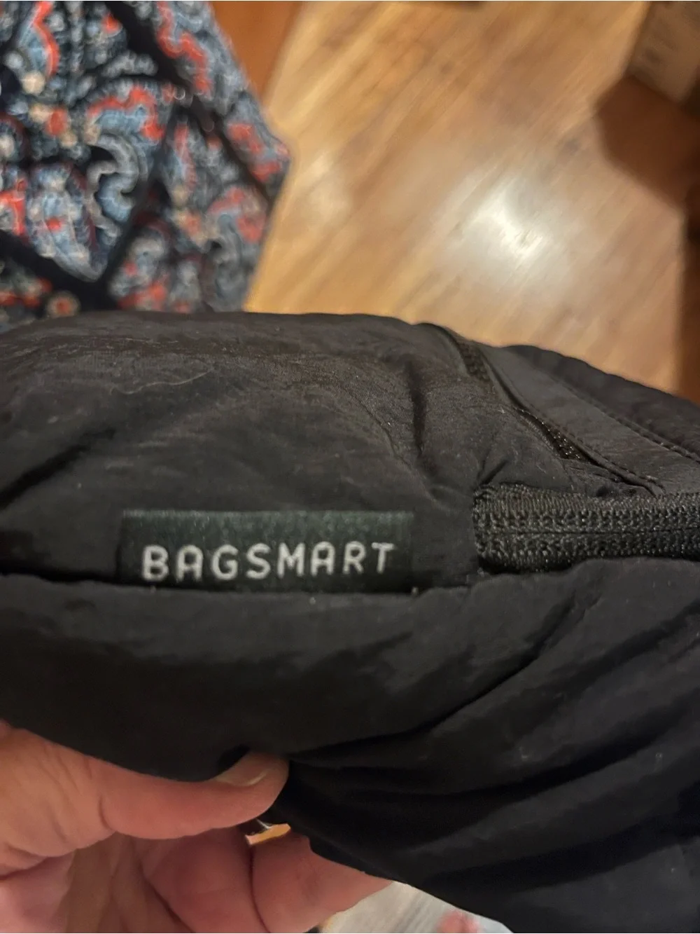 Lightweight Black Crossbody Messenger Bag